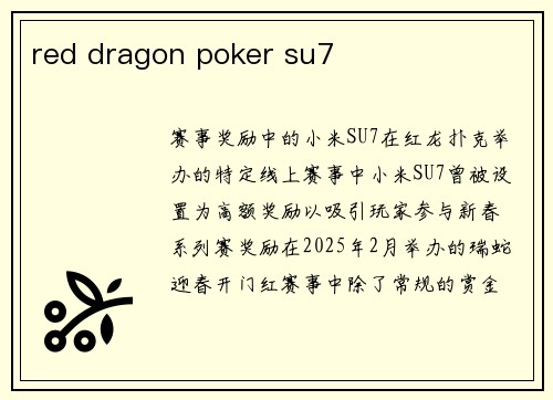 red dragon poker su7